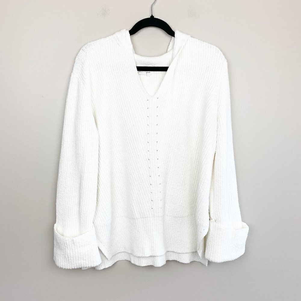 Anthropologie Cotton Blend Hooded Sweater